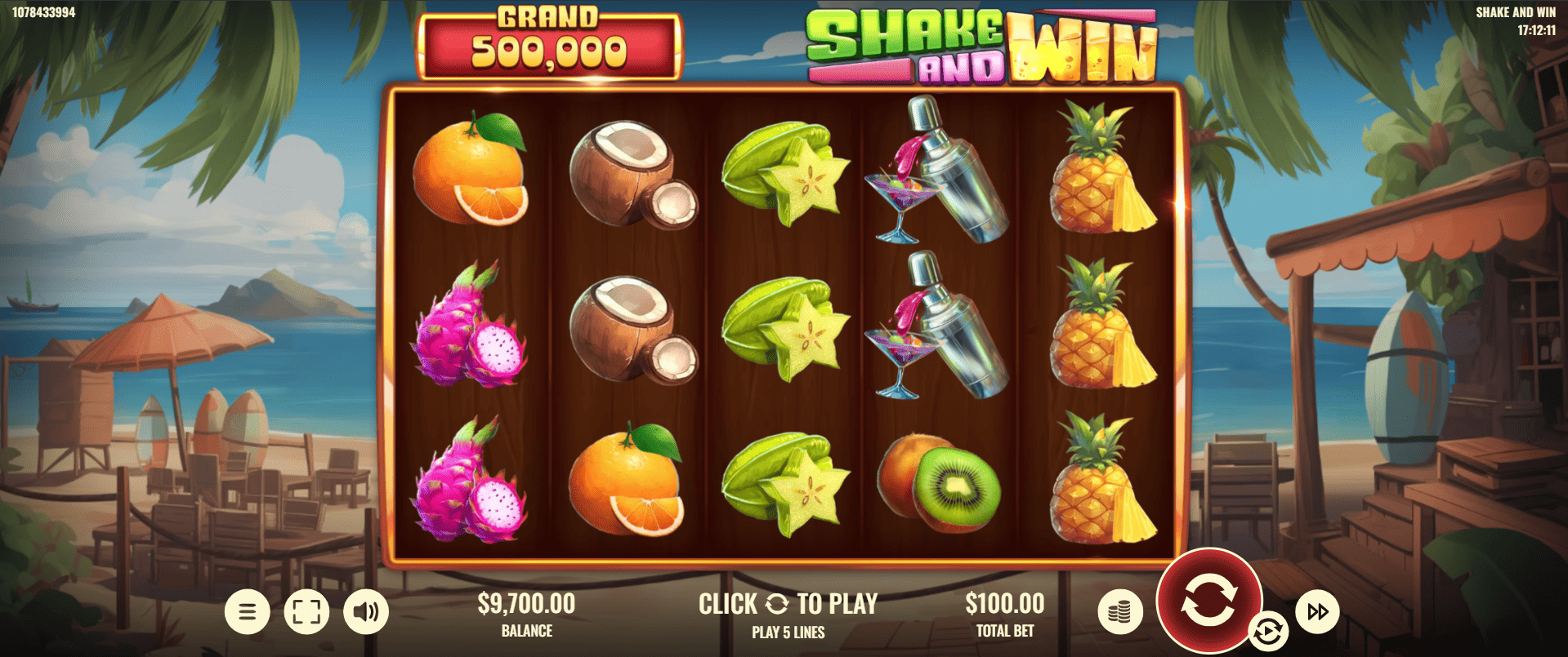 игровой автомат Shake and Win